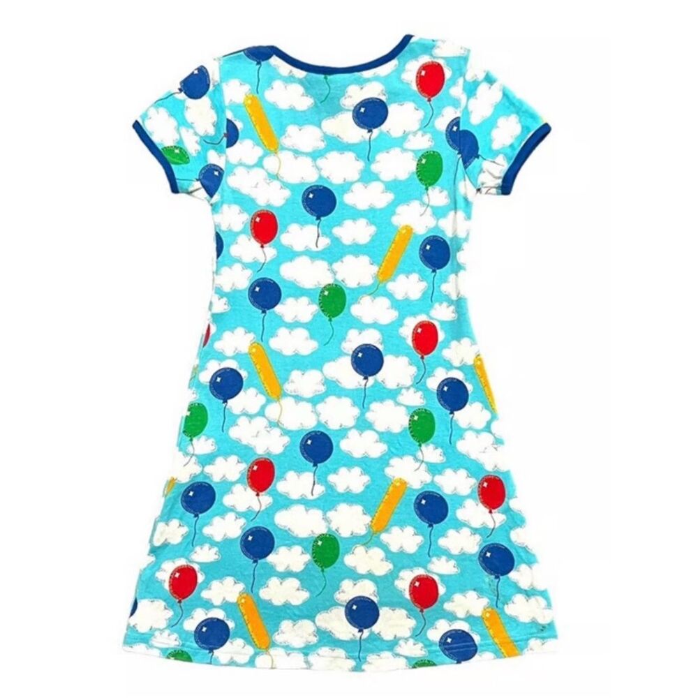 DUNS A Cloudy Day Balloon Print Dress Sz 116cm